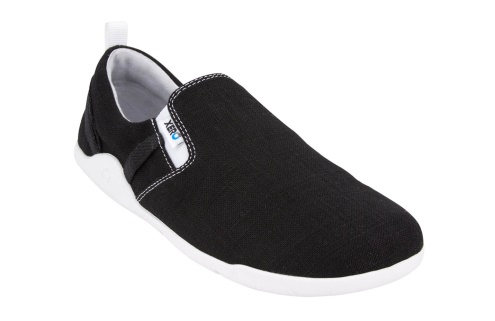 Svart Aptos-den Avslappnade Hampa Canvas Slip-on-kvinnors Sverige-xero Skor
