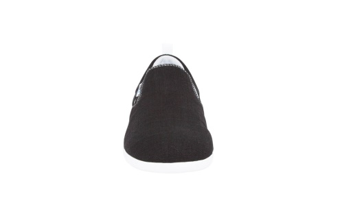 Svart Aptos-den Avslappnade Hampa Canvas Slip-on-kvinnors Sverige-xero Skor