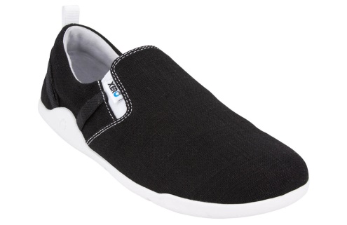 Sverige-xero Skor Svart Aptos-den Avslappnade Hampa Canvas Slip-on-herr