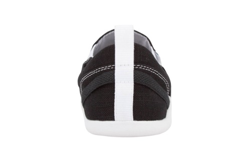 Sverige-xero Skor Svart Aptos-den Avslappnade Hampa Canvas Slip-on-herr